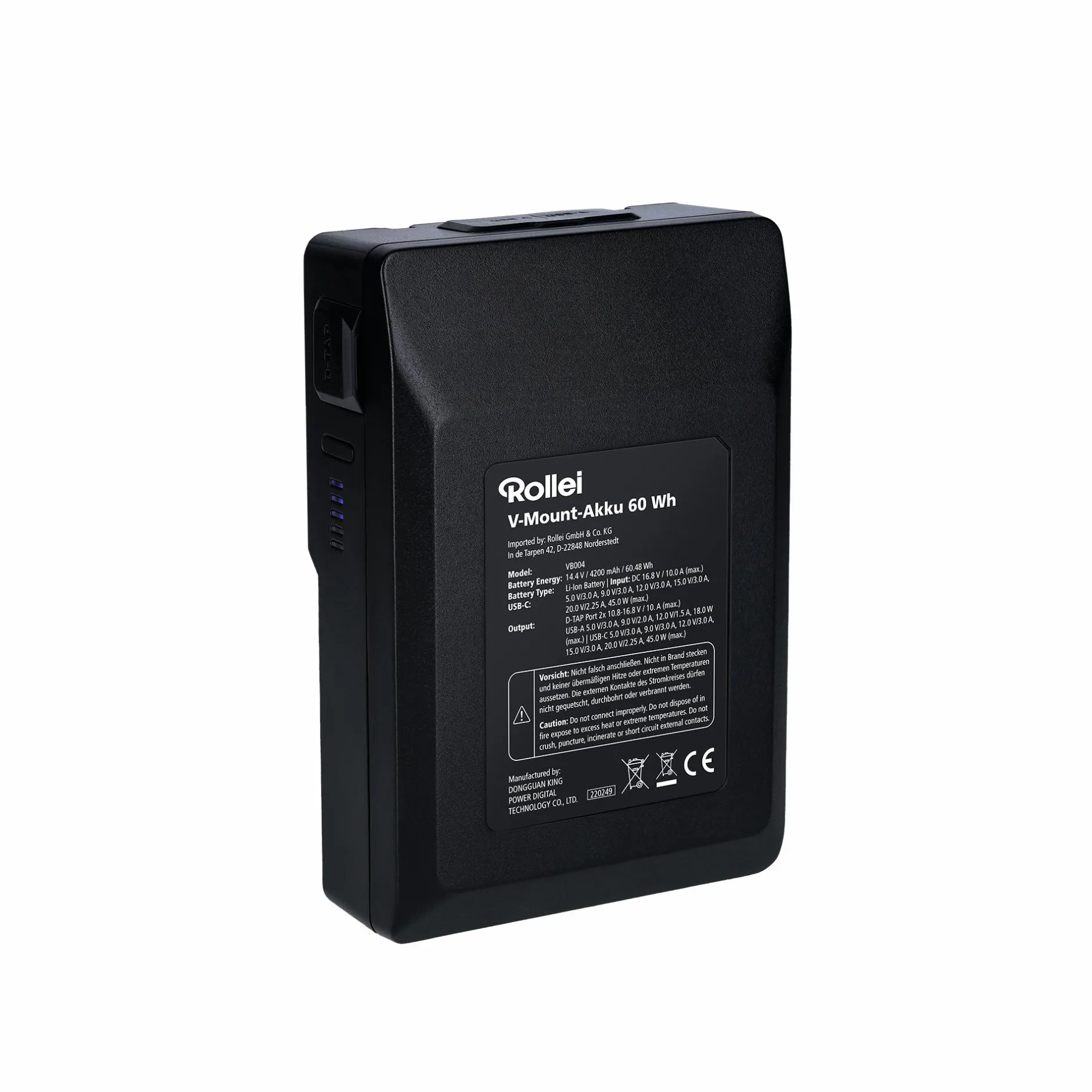 Rollei Akku & Ladegeräte|Led Zubehör-Akku | V-Mount | versch. Kapazitäten