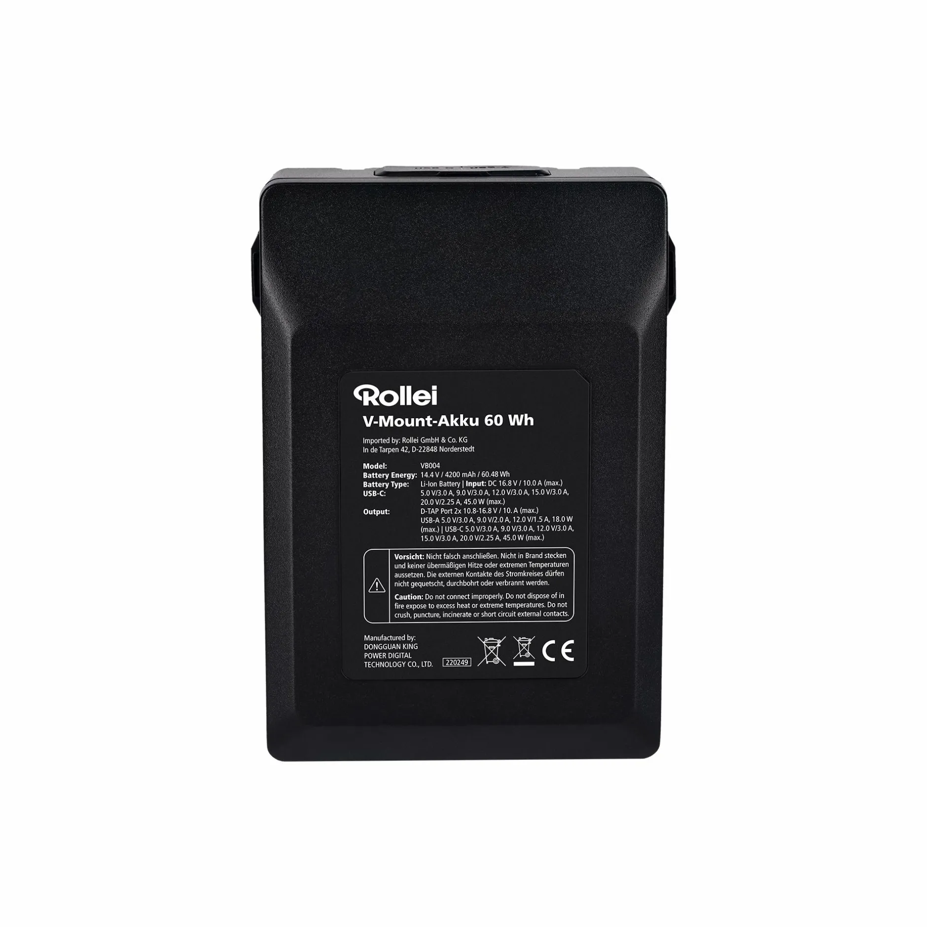 Rollei Akku & Ladegeräte|Led Zubehör-Akku | V-Mount | versch. Kapazitäten