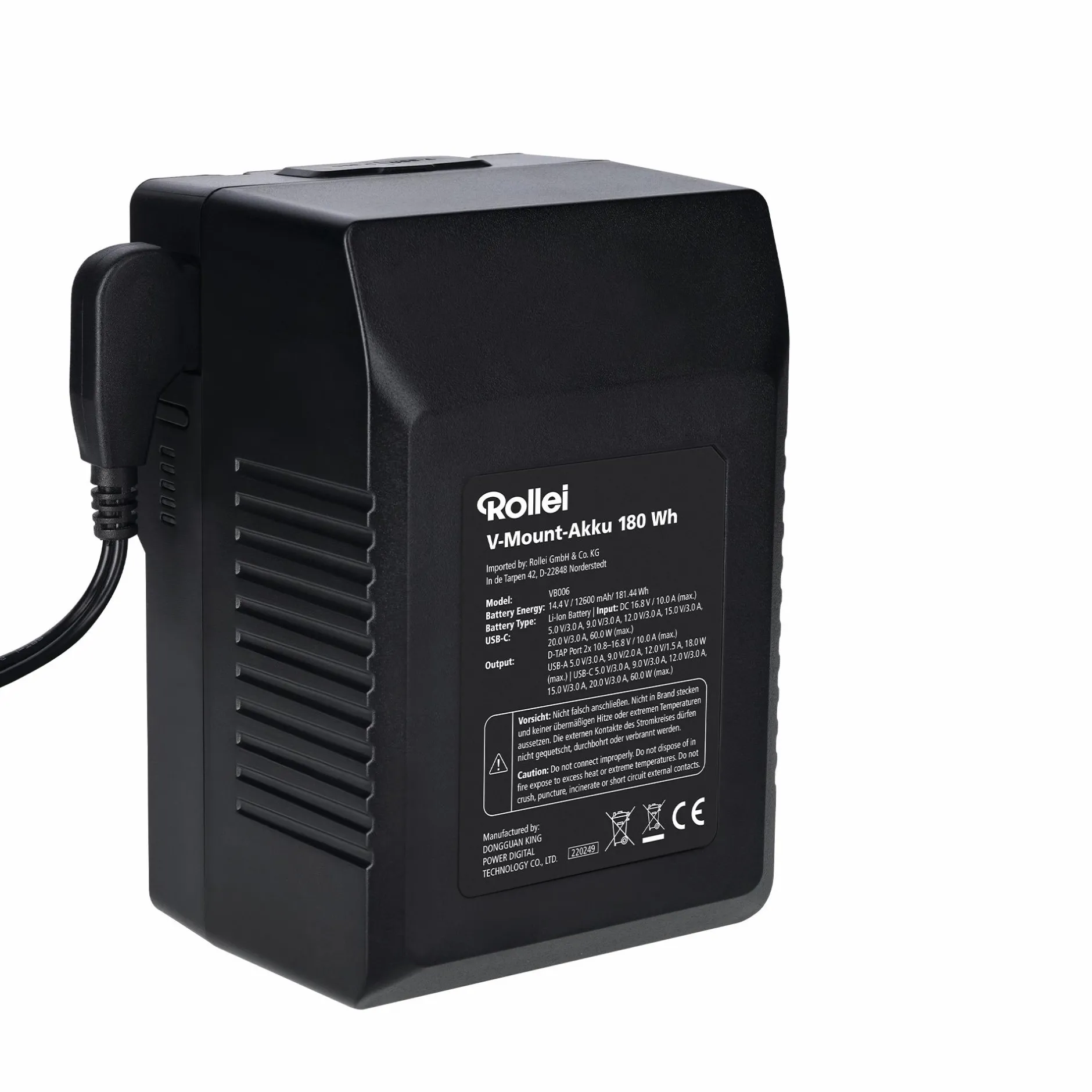 Rollei Akku & Ladegeräte|Led Zubehör-Akku | V-Mount | versch. Kapazitäten