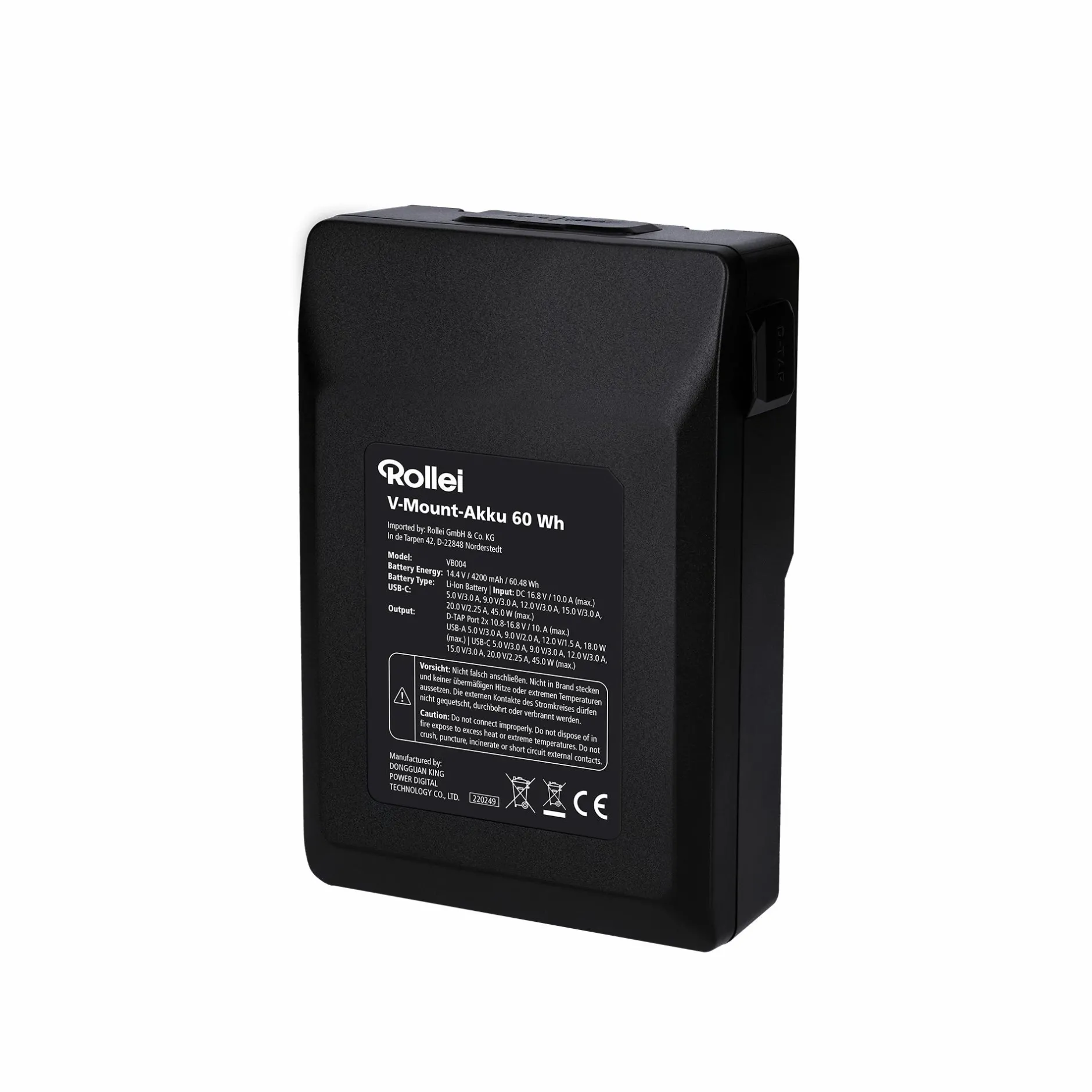 Rollei Akku & Ladegeräte|Led Zubehör-Akku | V-Mount | versch. Kapazitäten
