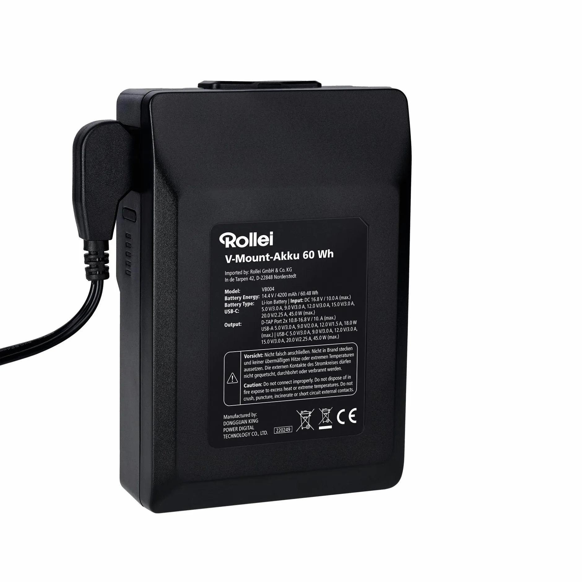 Rollei Akku & Ladegeräte|Led Zubehör-Akku | V-Mount | versch. Kapazitäten