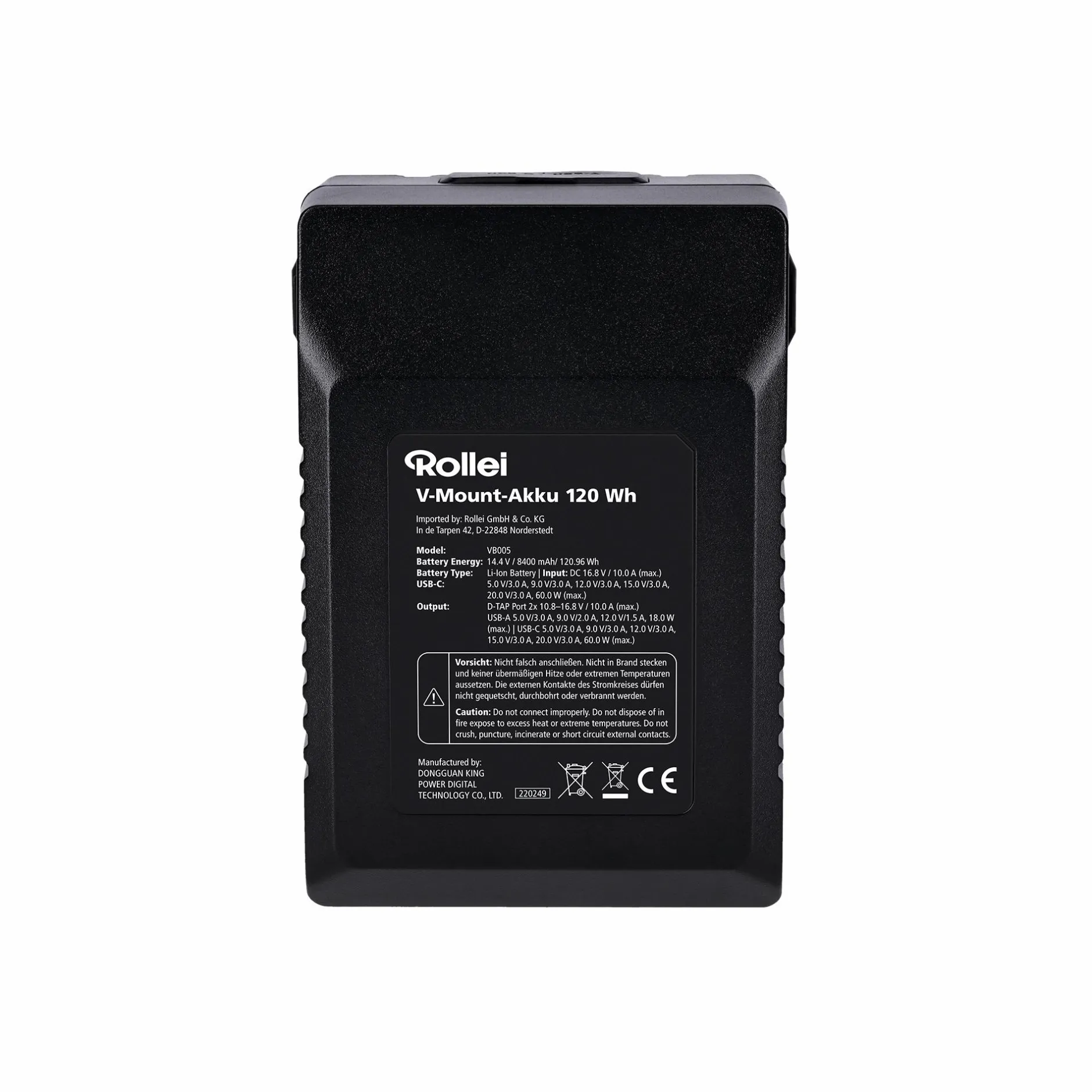 Rollei Akku & Ladegeräte|Led Zubehör-Akku | V-Mount | versch. Kapazitäten