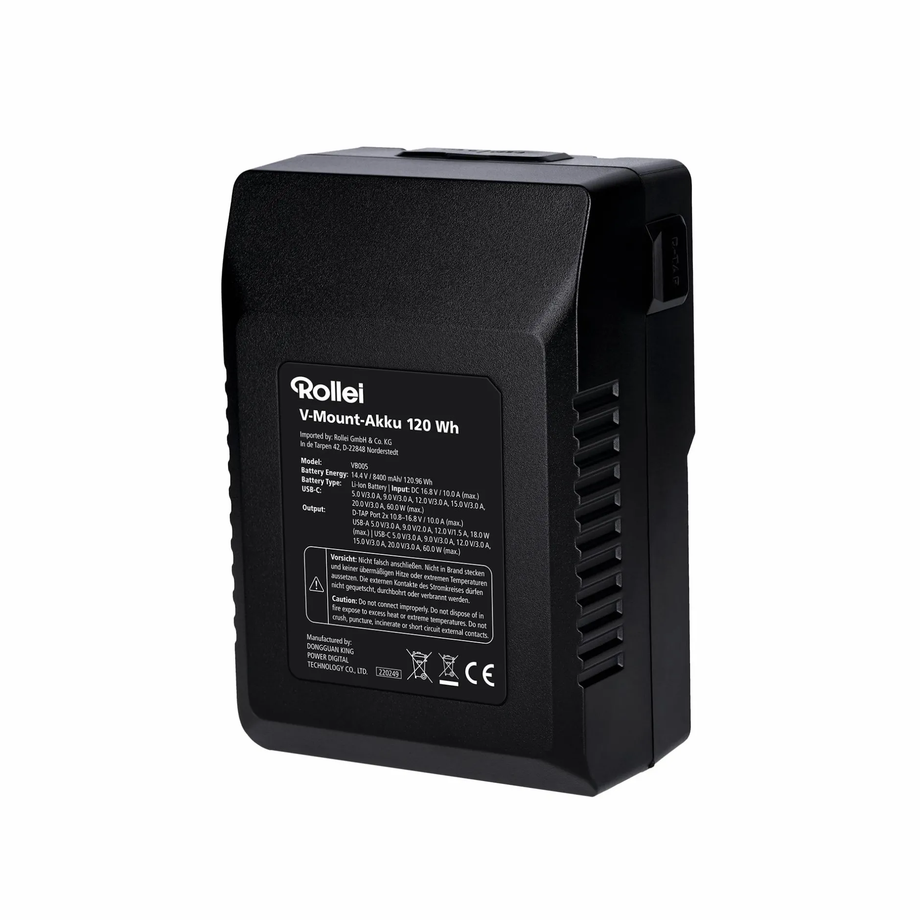 Rollei Akku & Ladegeräte|Led Zubehör-Akku | V-Mount | versch. Kapazitäten