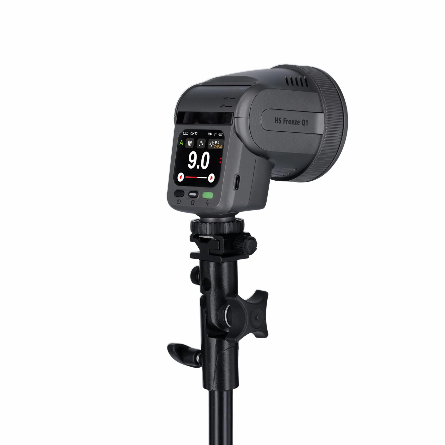 Rollei Hs Freeze Q1 Led-Blitz-Blitzneiger I mit Schirmhalter I für Aufsteckblitze