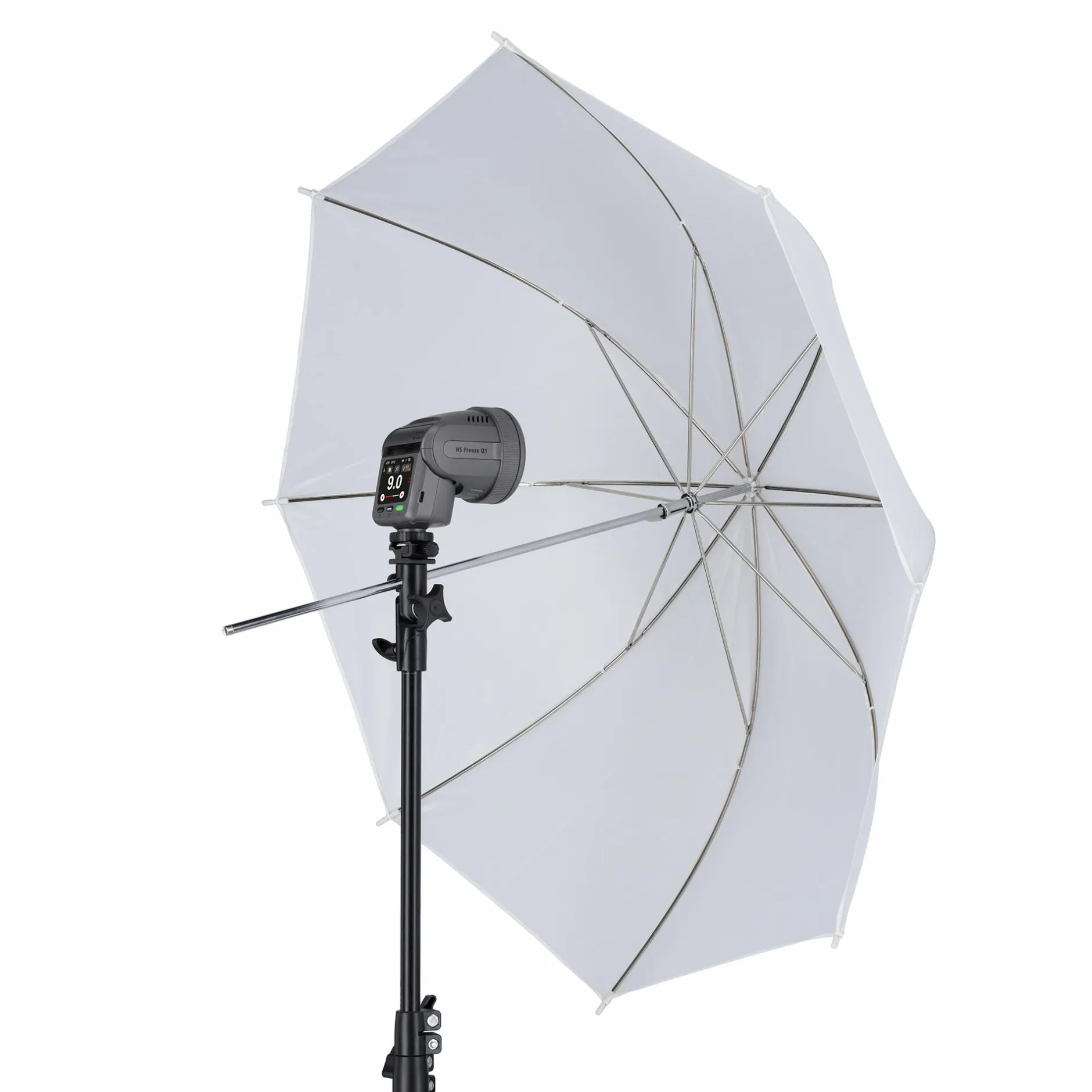 Rollei Hs Freeze Q1 Led-Blitz-Blitzneiger I mit Schirmhalter I für Aufsteckblitze