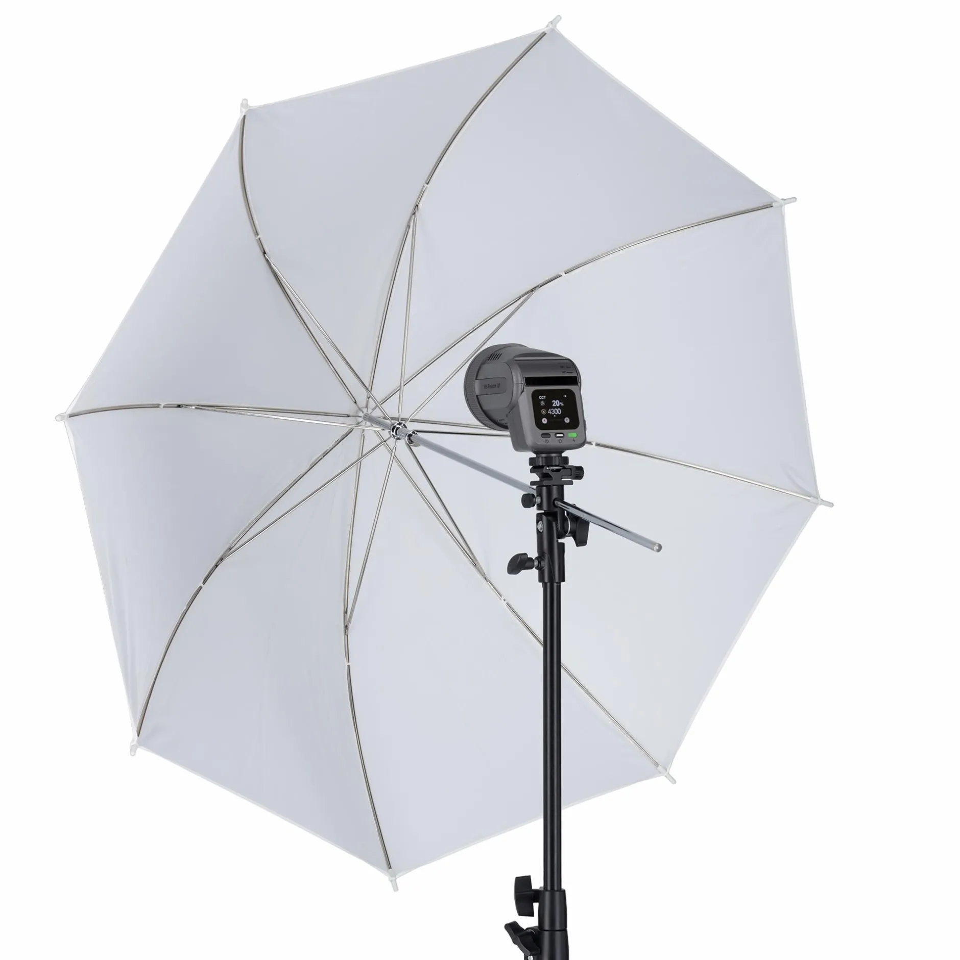 Rollei Hs Freeze Q1 Led-Blitz-Blitzneiger I mit Schirmhalter I für Aufsteckblitze