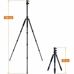 Rollei C-Serie|Dreibeinstative-C5i Makro Pro - Aluminium Stativ