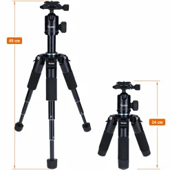 Rollei C-Serie|Tisch- & Ministative-Compact Traveler Mini M-1 Stativ schwarz