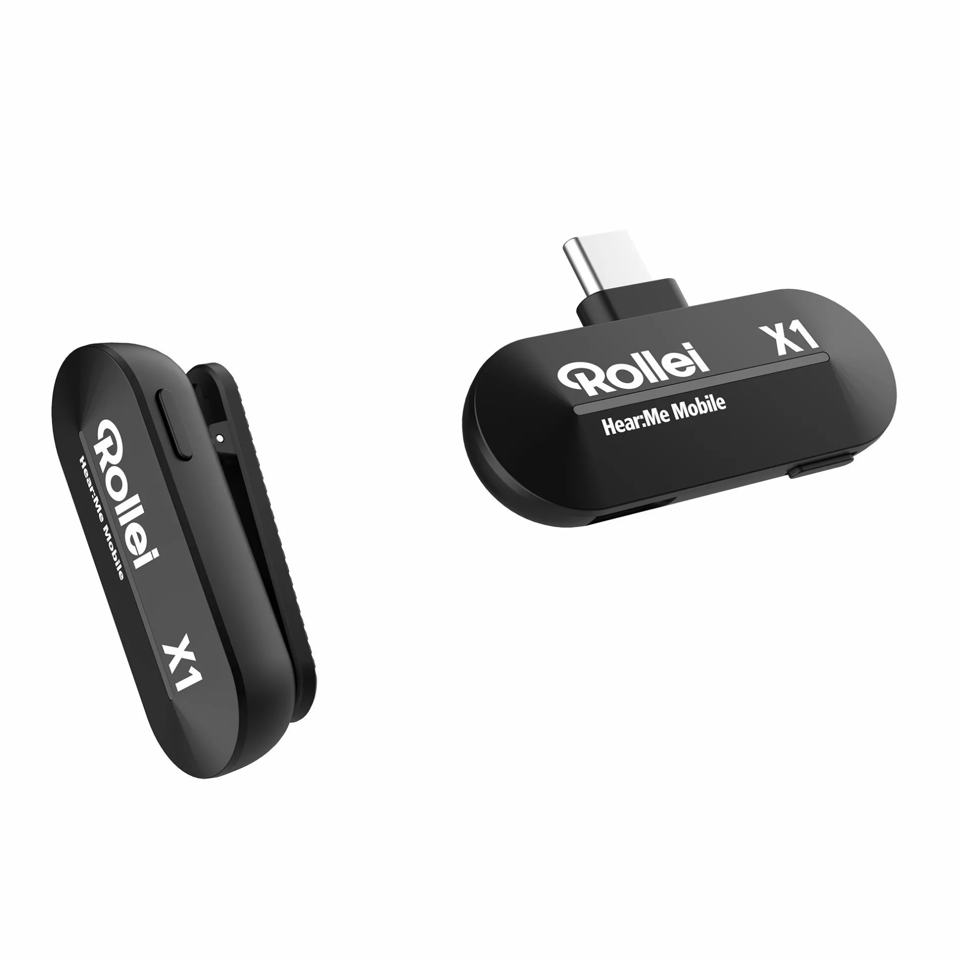 Rollei Mikrofone & Headsets|Headsets & Mikrofone-Hear:Me Mobile | USB-C Plug & Play | Mini Lavalier Mikrofon