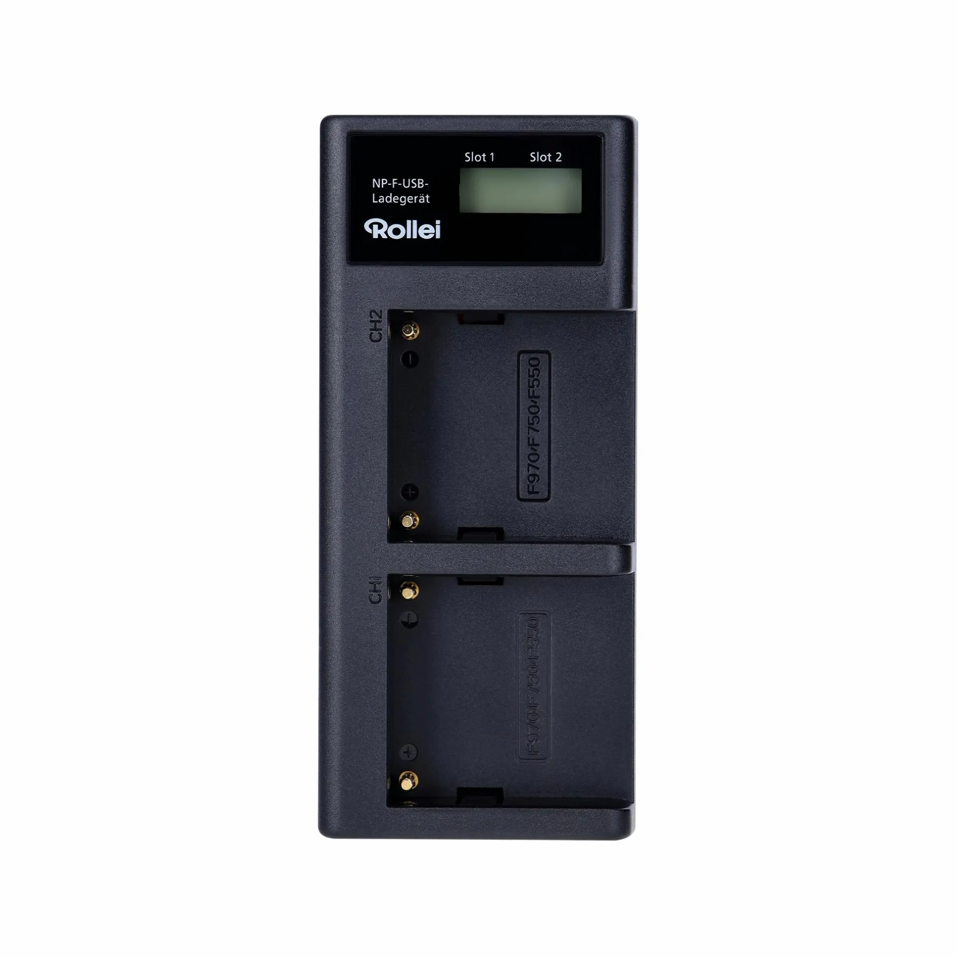 Rollei Akku & Ladegeräte|Led Zubehör-Ladegerät | für NP-F Akkus | Dual Charger