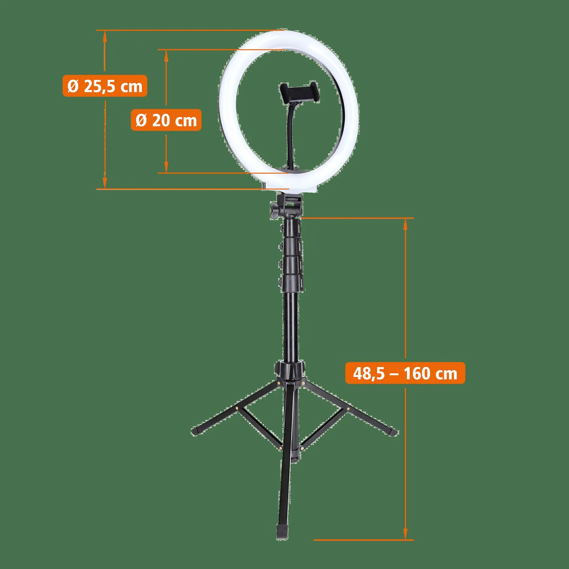 Rollei Ringlicht & Stablicht|Ringlicht & Stablicht-LUMIS Comfort Bi-Color - LED-Ringlicht