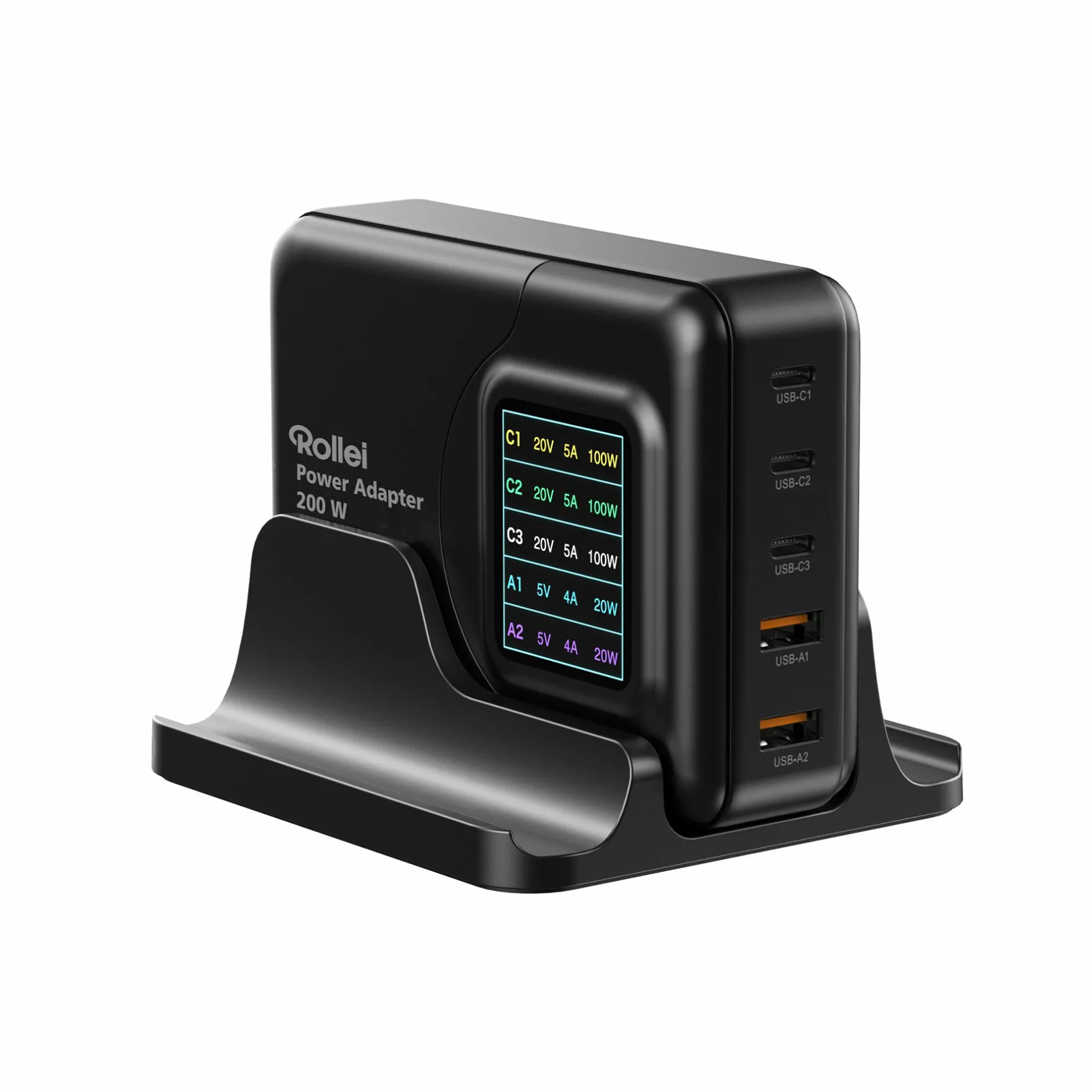 Rollei Led Zubehör|Led-Zubehör-Power Adapter 200W - USB-A & USB-C Netzteil