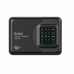 Rollei Led Zubehör|Led-Zubehör-Power Adapter 200W - USB-A & USB-C Netzteil