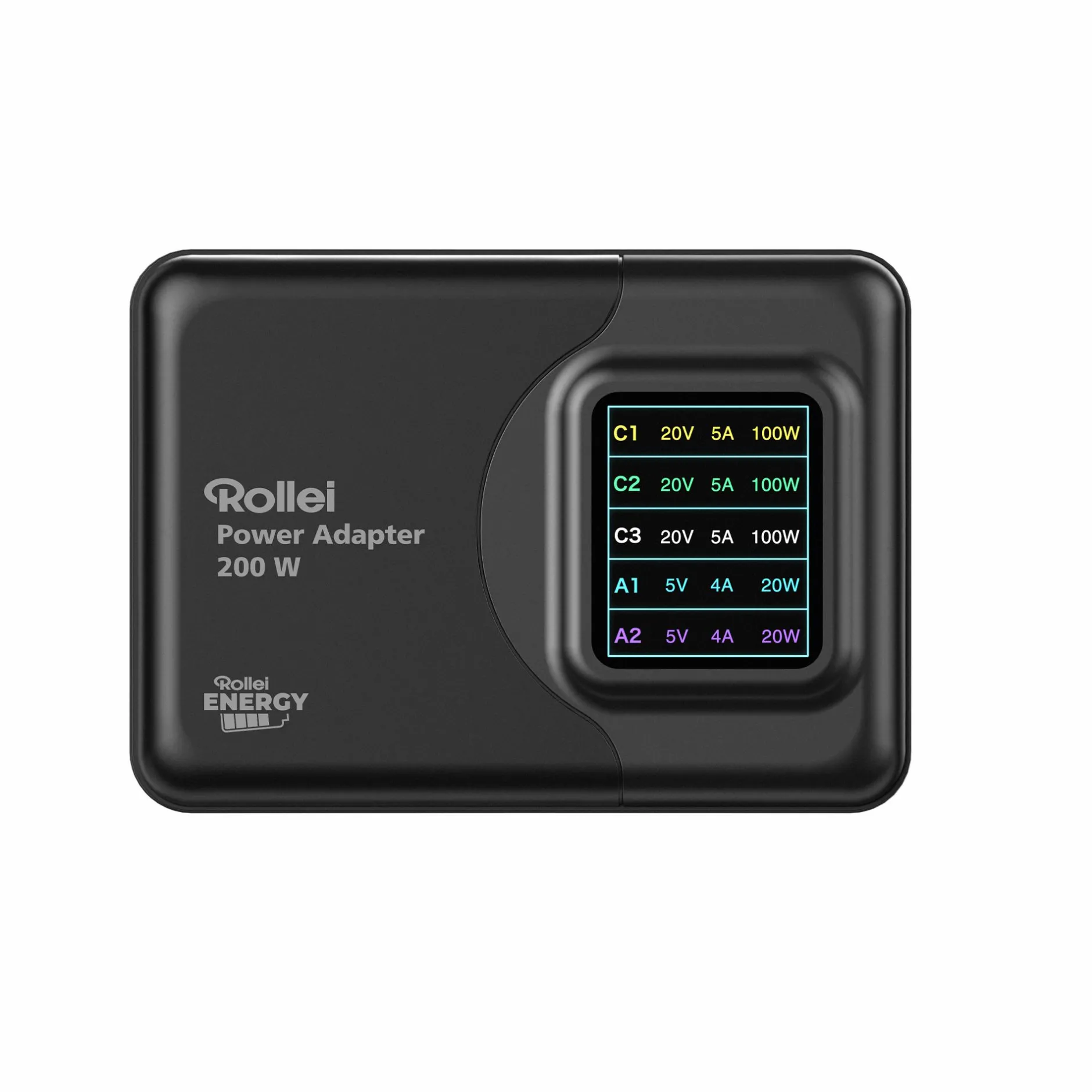 Rollei Led Zubehör|Led-Zubehör-Power Adapter 200W - USB-A & USB-C Netzteil