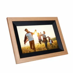 Rollei Digitale Bilderrahmen-Smarter Bilderrahmen | 10" Diagonale | Wifi | Frameo App | Holzrahmen | Modell 105