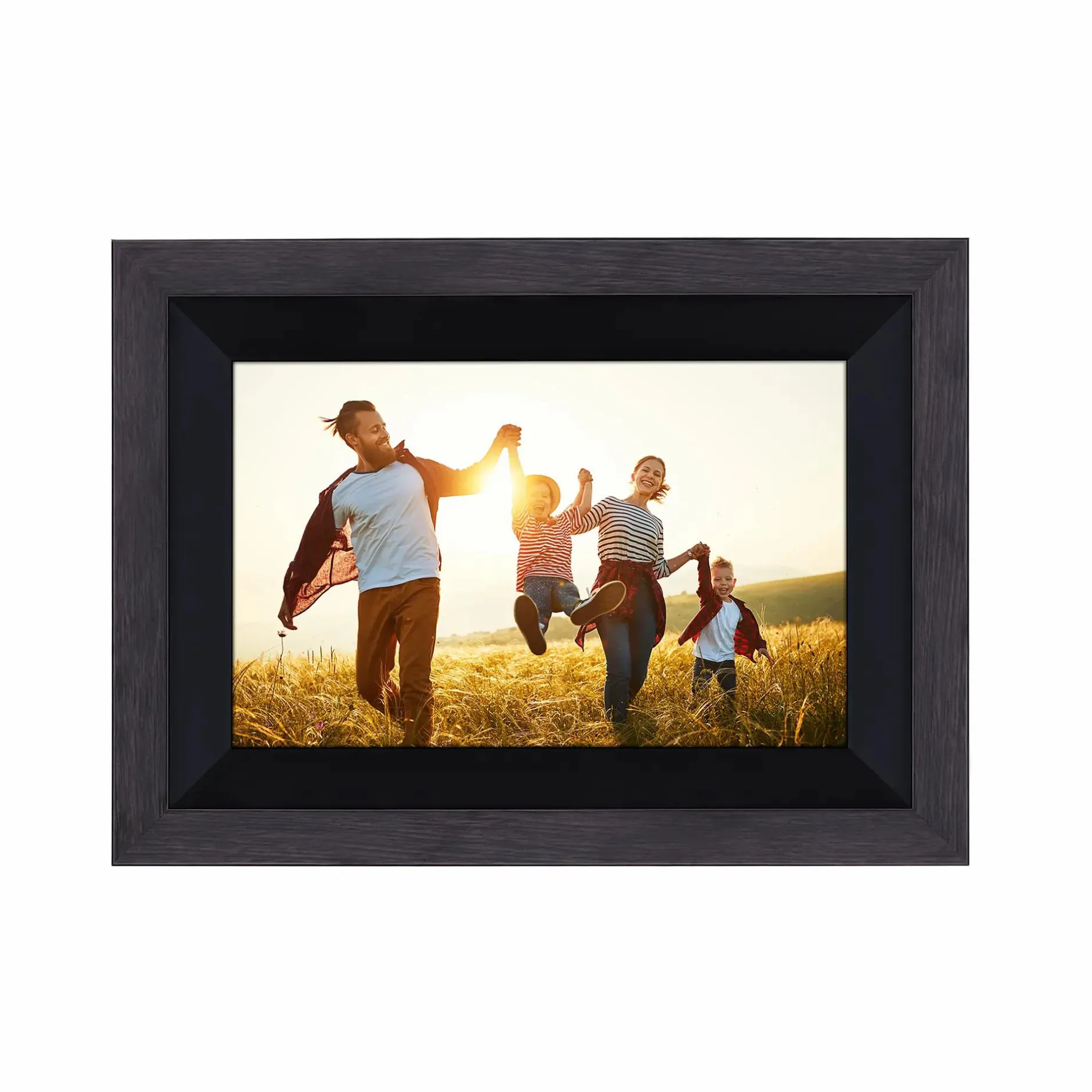 Rollei Digitale Bilderrahmen-Smarter Bilderrahmen | 10" Diagonale | Wifi | Frameo App | Holzrahmen | Modell 105