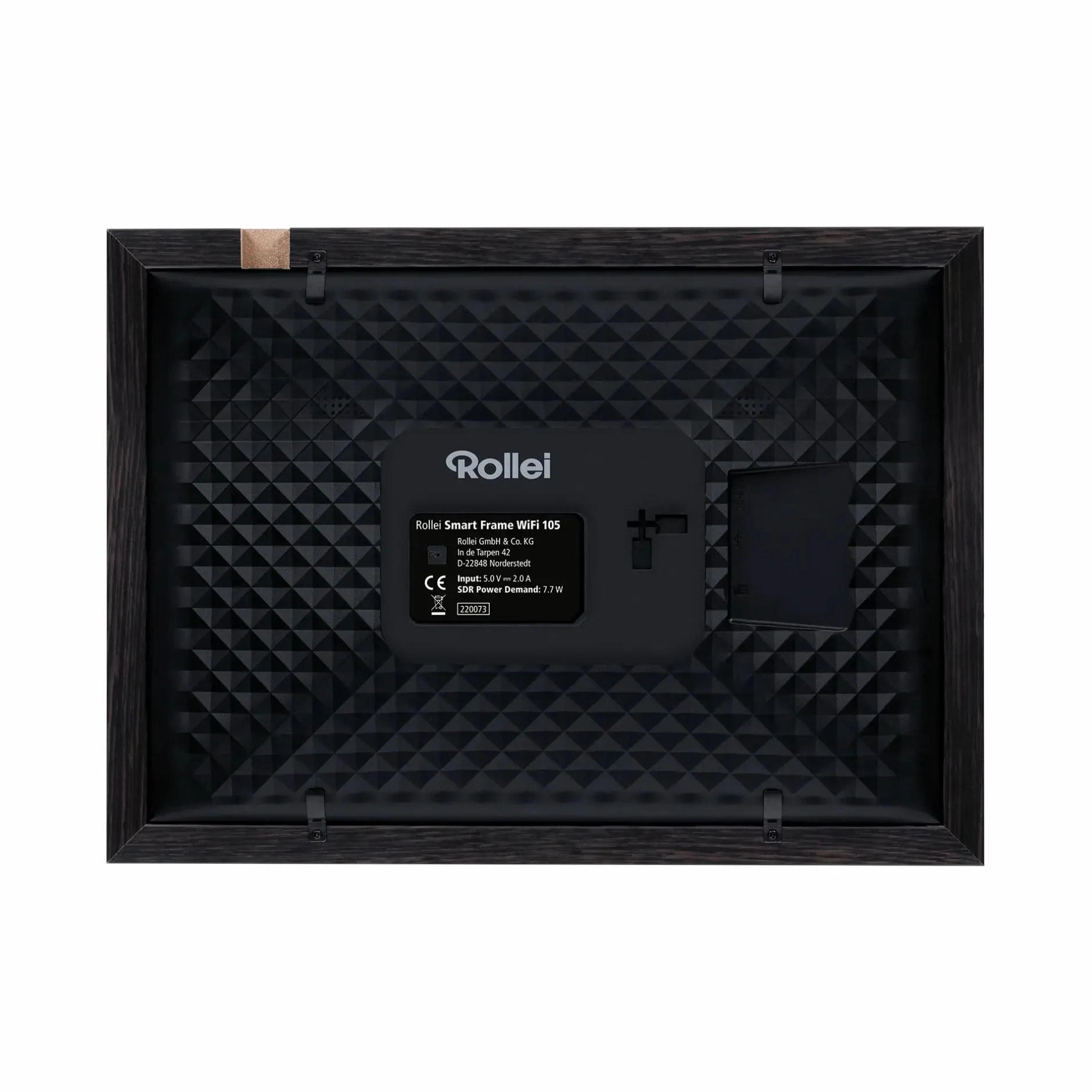 Rollei Digitale Bilderrahmen-Smarter Bilderrahmen | 10" Diagonale | Wifi | Frameo App | Holzrahmen | Modell 105