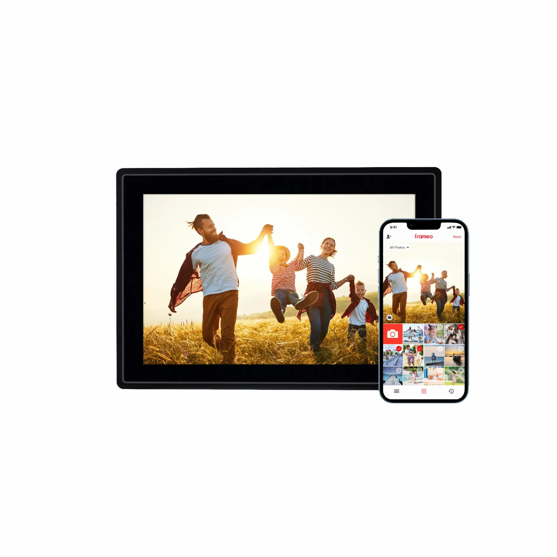Rollei Digitale Bilderrahmen-Smarter Bilderrahmen | 10" Diagonale | Wifi | Frameo App | Model 100