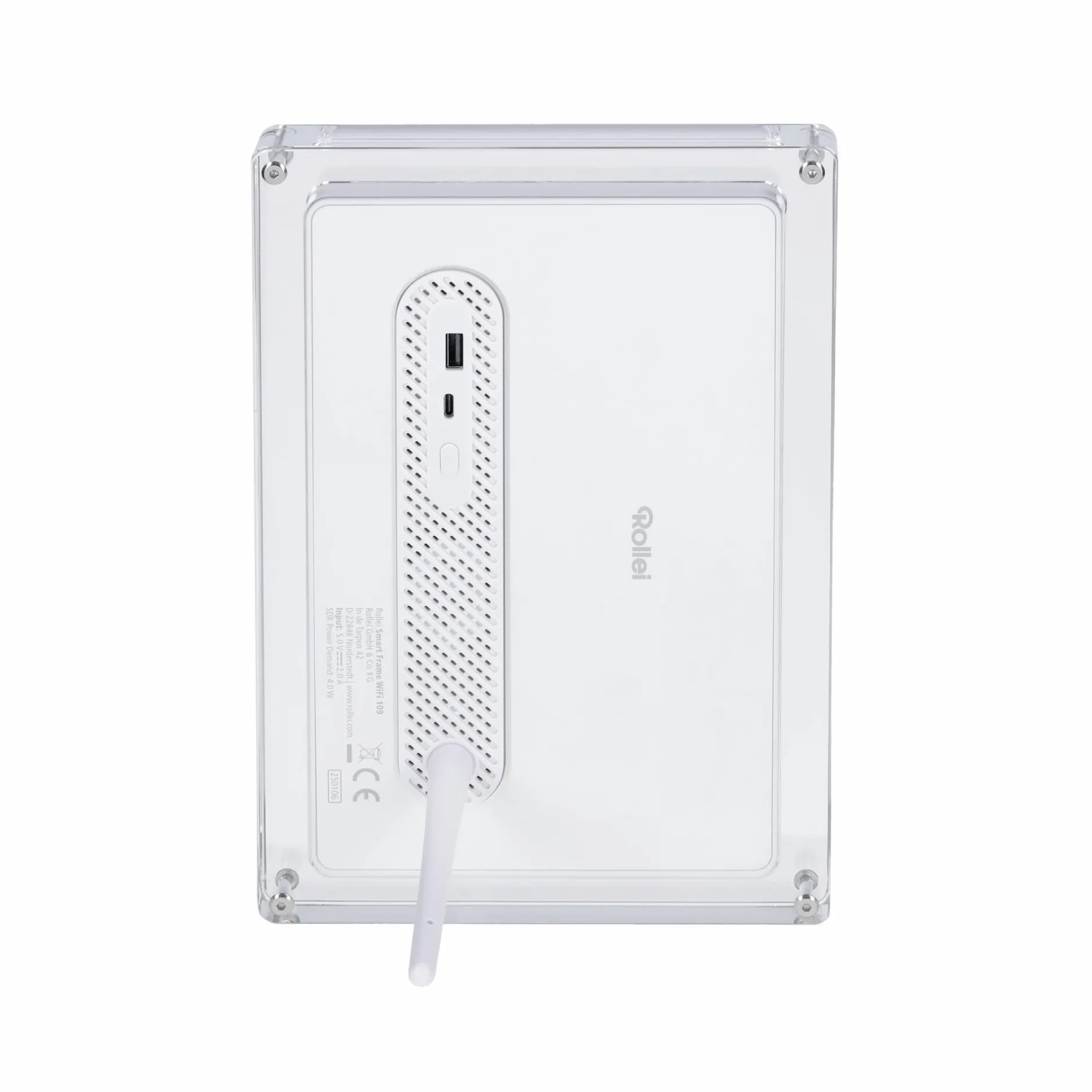 Rollei Digitale Bilderrahmen-Smarter Bilderrahmen | 10,1" Diagonale | WiFi | Frameo App | Acryl | Modell 109