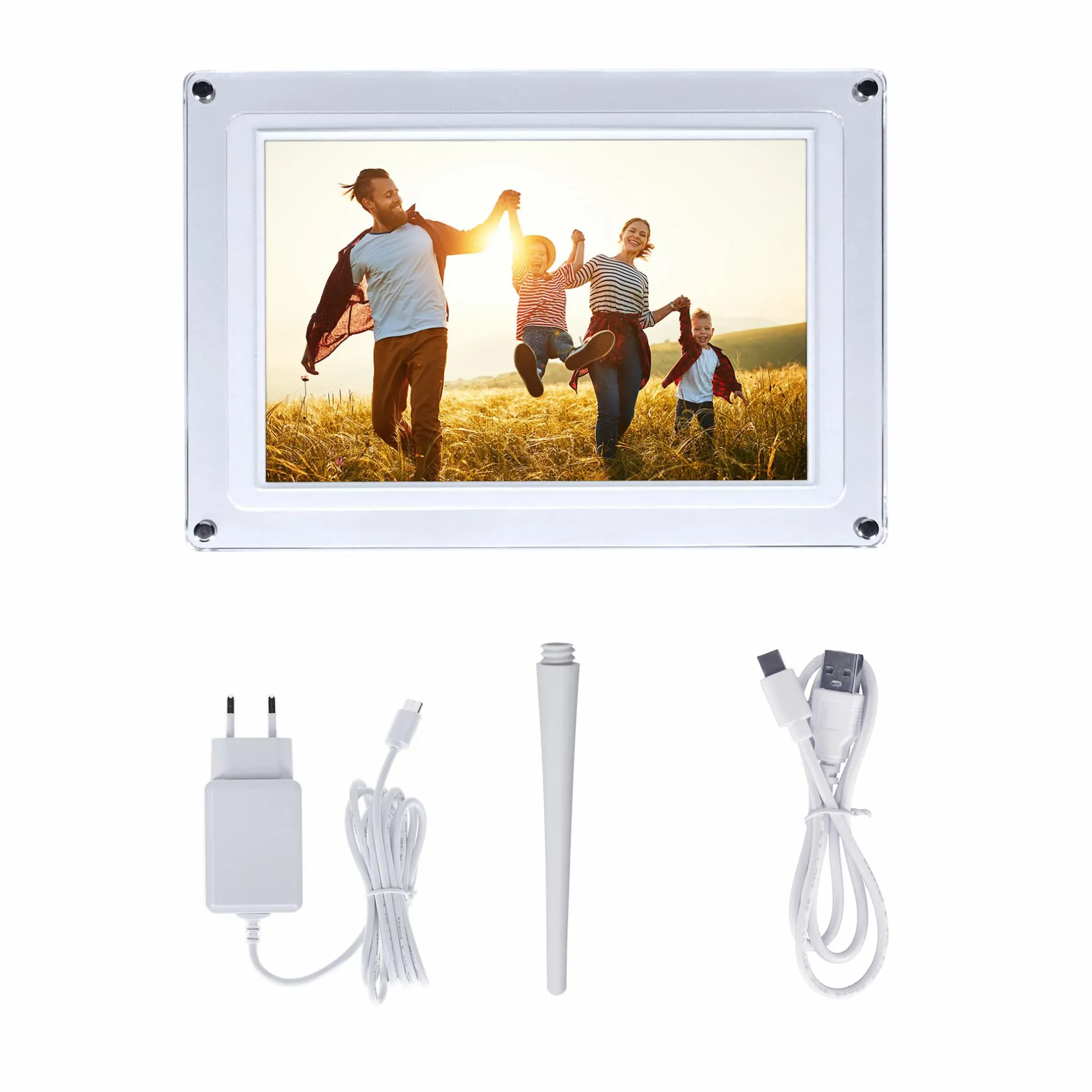 Rollei Digitale Bilderrahmen-Smarter Bilderrahmen | 10,1" Diagonale | WiFi | Frameo App | Acryl | Modell 109