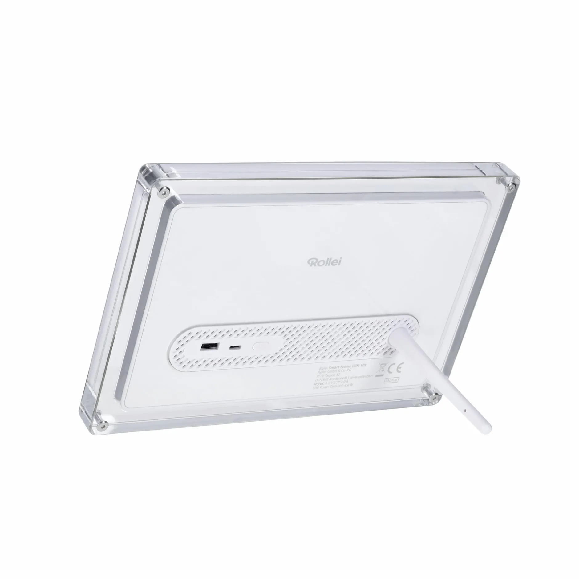 Rollei Digitale Bilderrahmen-Smarter Bilderrahmen | 10,1" Diagonale | WiFi | Frameo App | Acryl | Modell 109