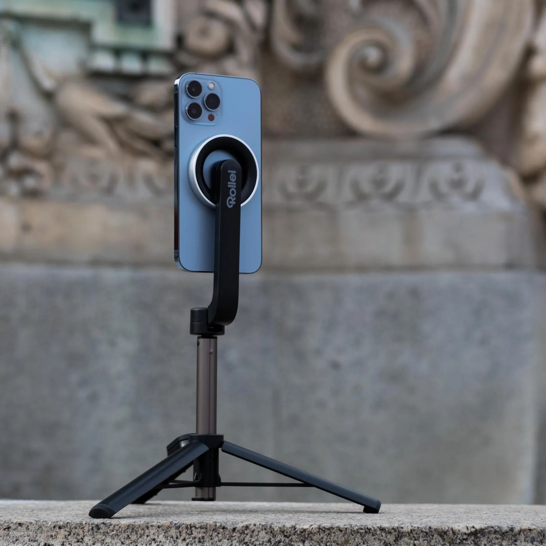 Rollei Selfie Sticks|Tisch- & Ministative-Smartphone Stativ | ausziehbar | magnetisch | für iPhones
