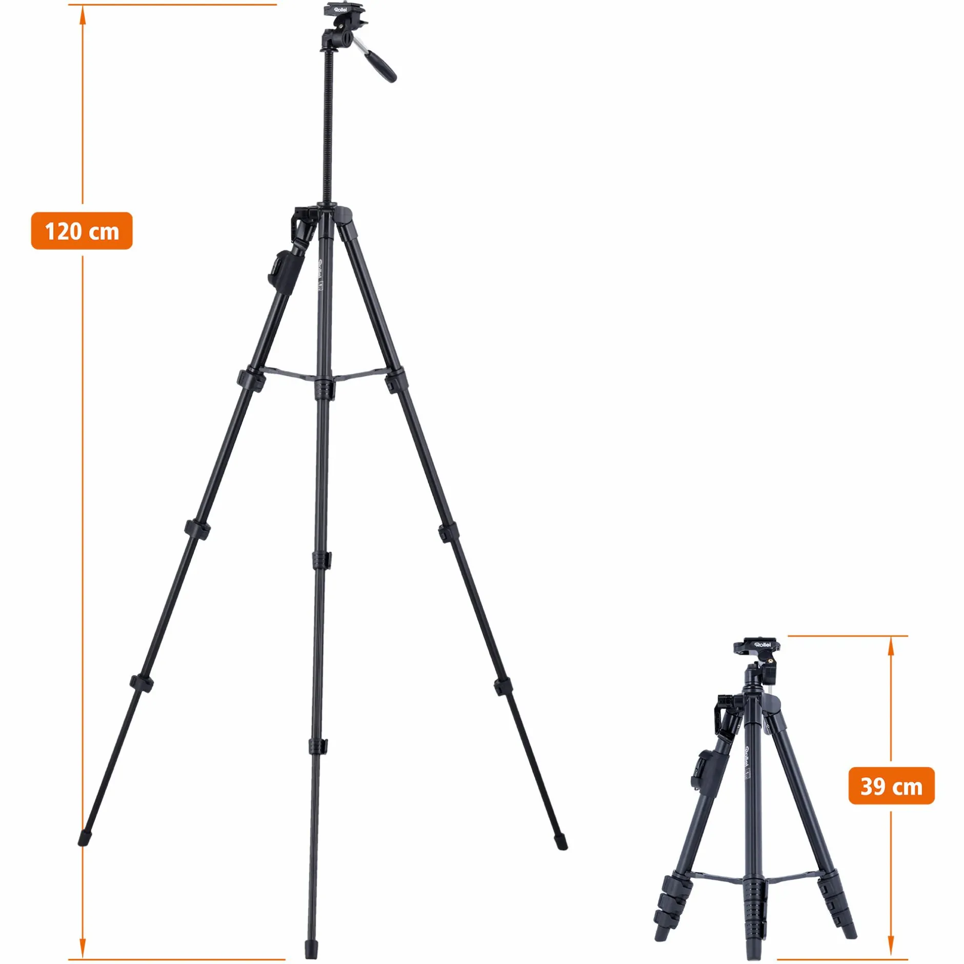 Rollei Smartphone-Stative|Stative-Smartphone Stativ | mit Fernauslöser | Traveler