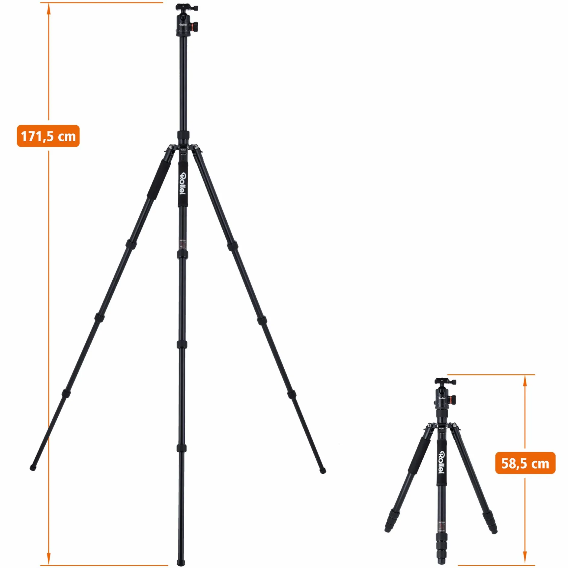 Rollei C-Serie|Dreibeinstative-Stativ | Aluminium | C6i