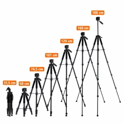 Rollei C-Serie|Smartphone-Stative-Stativ I Aluminium I Compact Traveler Star S4
